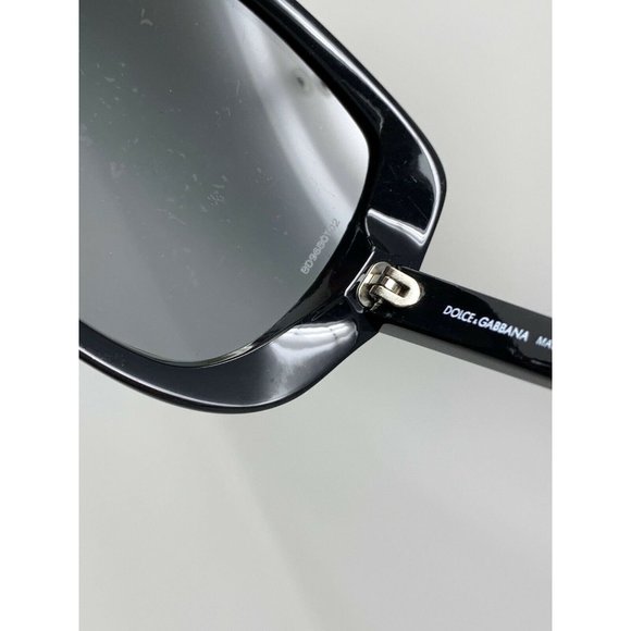 Dolce & Gabbana D&G 8075 501/T3 SUNGLASSES 58 [] 16 Black Frame Scratched Lenses main image 4